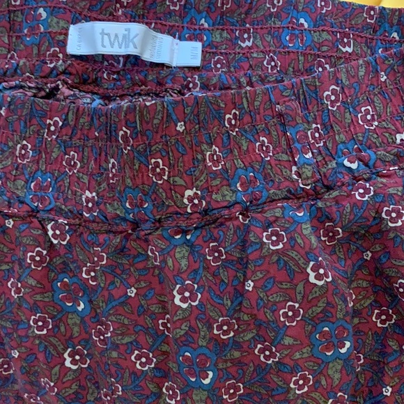 Comfy burgundy floral harem pants - Picture 6 of 8